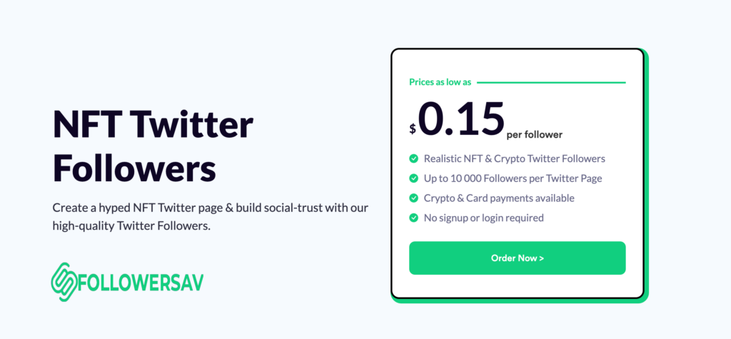 Real NFT Twitter Followers for Sale